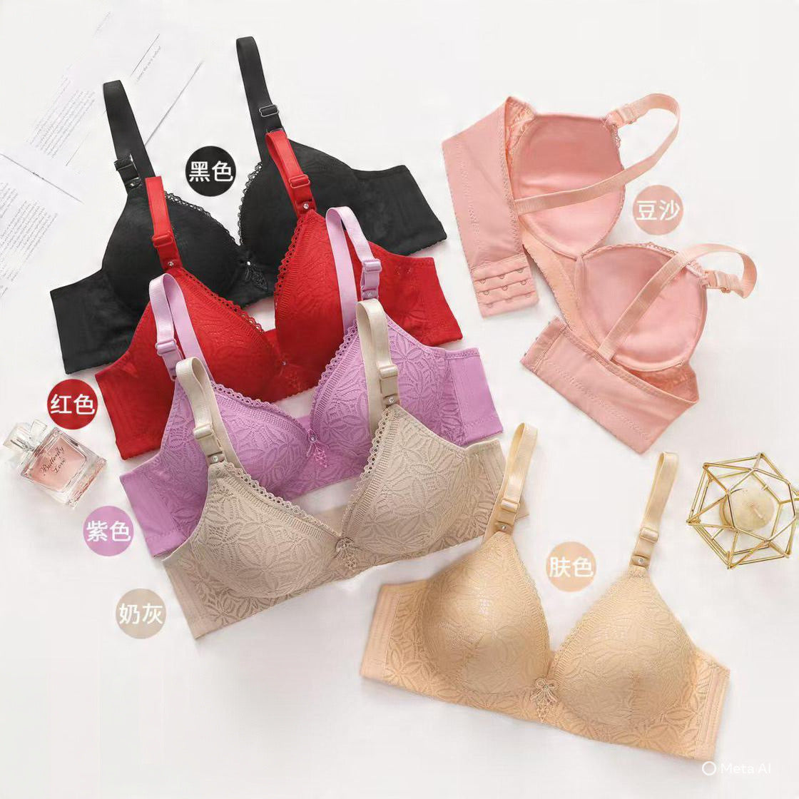 Double Padded Support & Lift Bra Set
